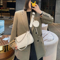 Baguette / underarm pouch bag White