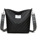 Quilted 'pikowana' chain bag Black