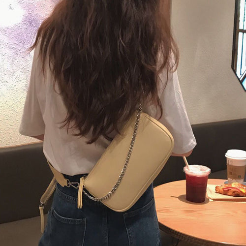 Baguette / underarm pouch bag Yellow