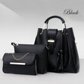 2-in-1 shopper set (with pouch) Black