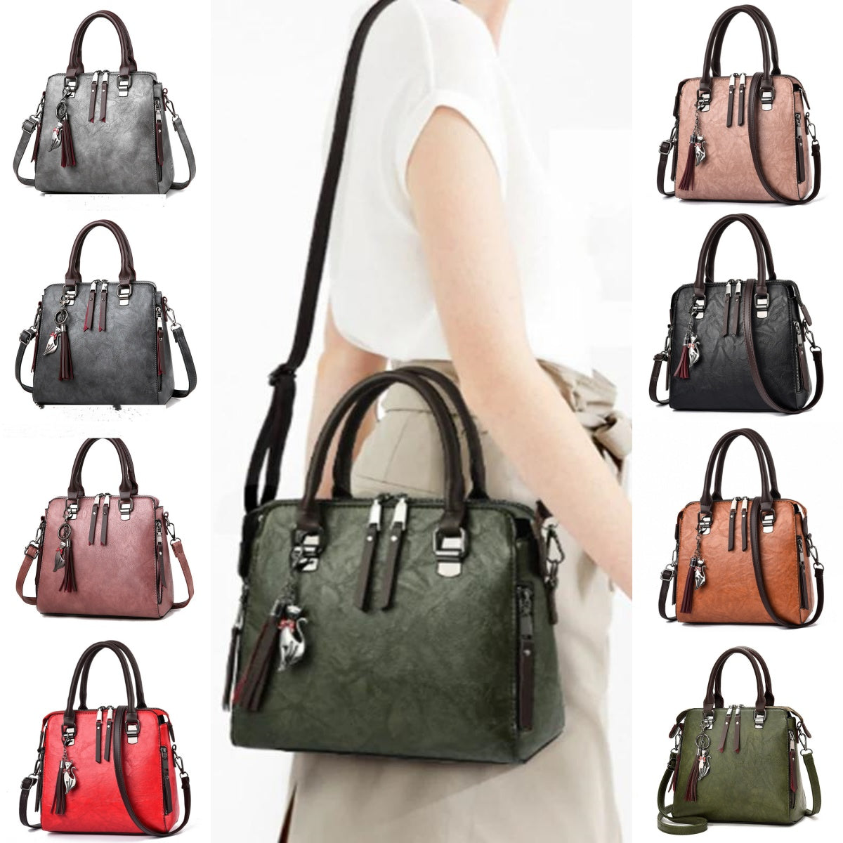 Structured top-handle 'kuferek' handbag
